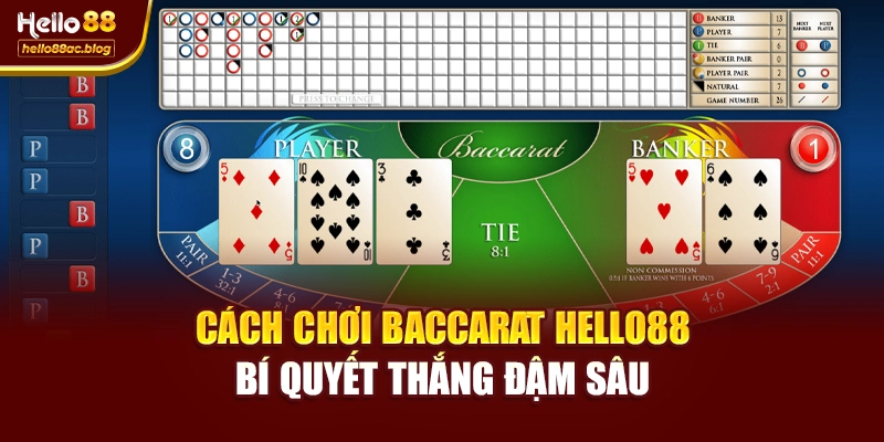 Cách Chơi Baccarat Hello88 – Bí Quyết Thắng Đậm Sâu