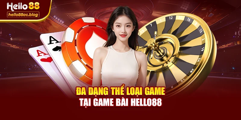 Đa dạng thể loại game tại Game bài Hello88