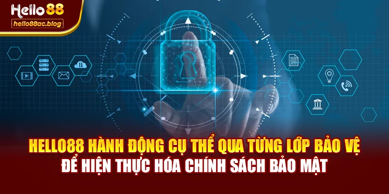 Hello88 hành động cụ thể qua từng lớp bảo vệ để hiện thực hóa chính sách bảo mật