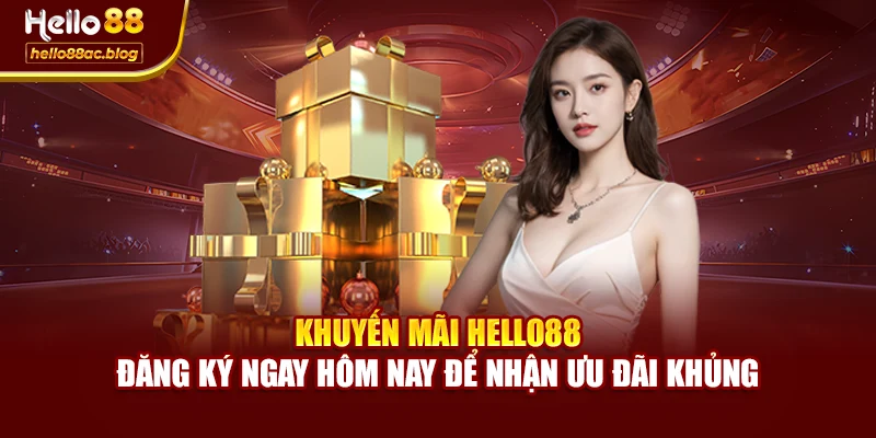 Khuyến mãi Hello88 – Đăng ký ngay hôm nay để nhận ưu đãi khủng